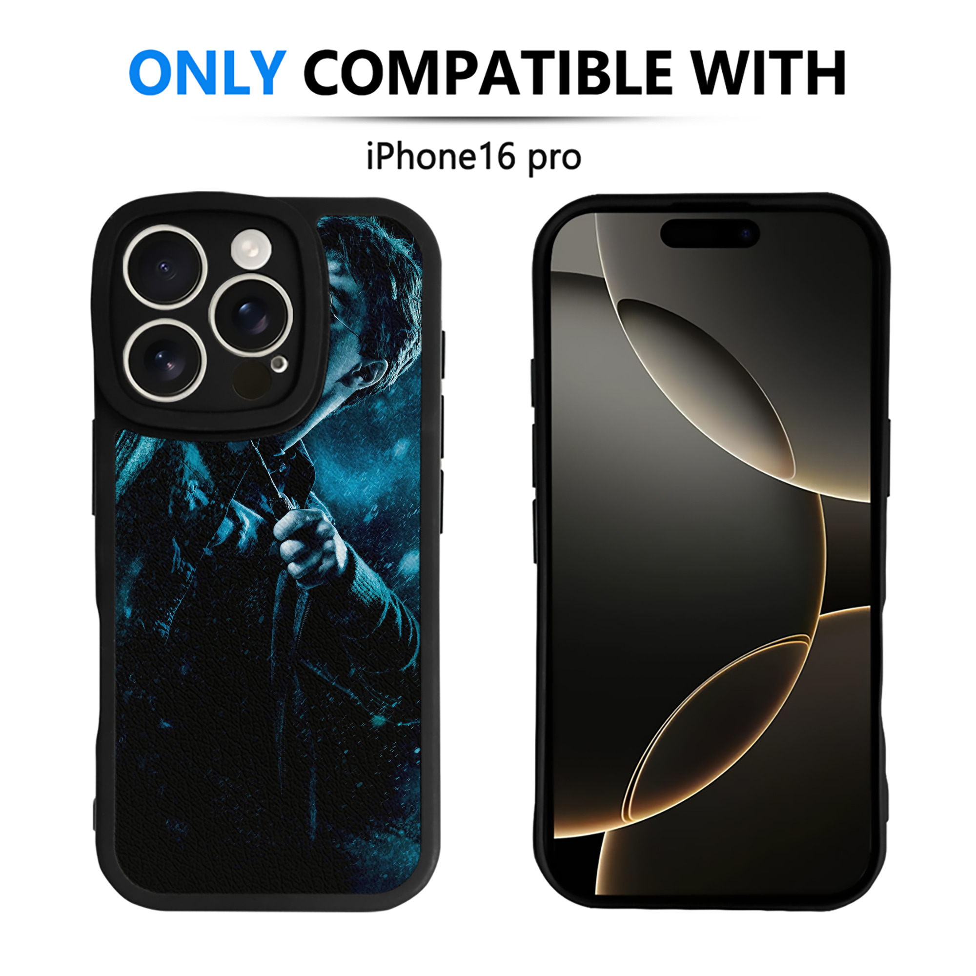 （画像用） Harry Potter ハリー・ポッターシリーズ 【iPhone 16シリーズ対応】シリコンスマホケース（レザー調） 材質：シリコン